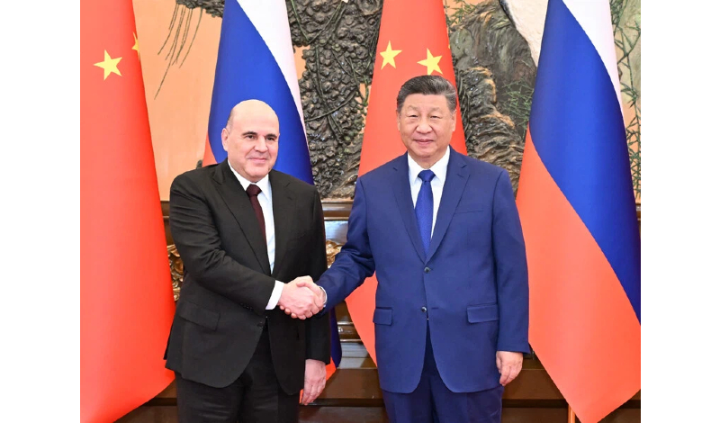 习近平会见俄罗斯总理米舒斯京